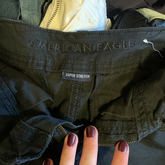 American Eagle Black Khaki Shorts, Size 0, Great condition - Picture 3 of 3